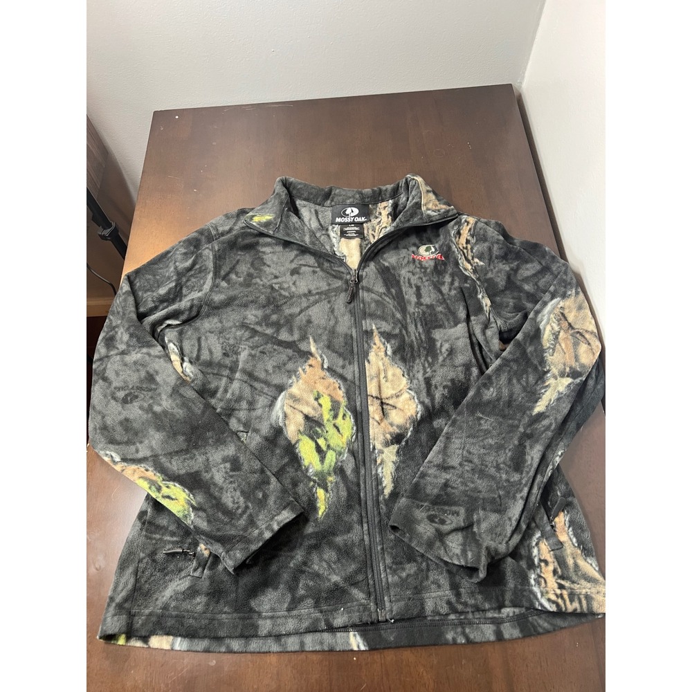 Mossy Oak Mens Break Up Eclipse Camo Fleece Full Zip Jacket FJ1322 Large